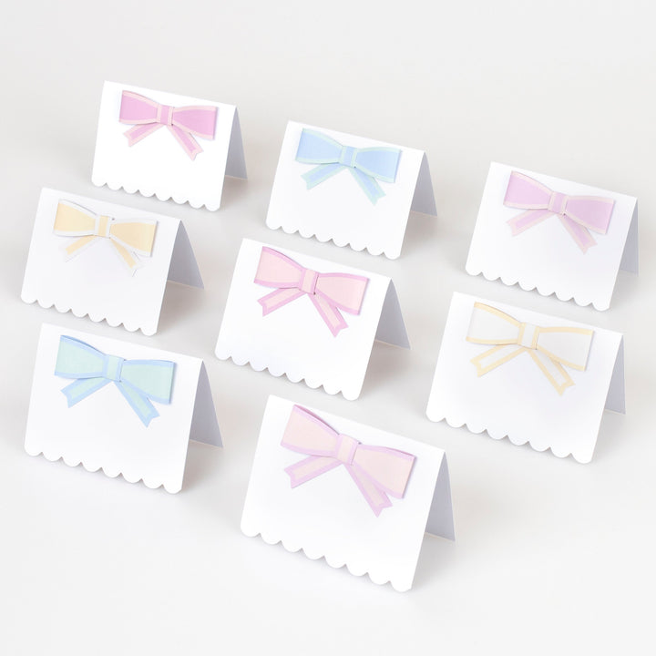 Pastel Bow Placecards - 273560