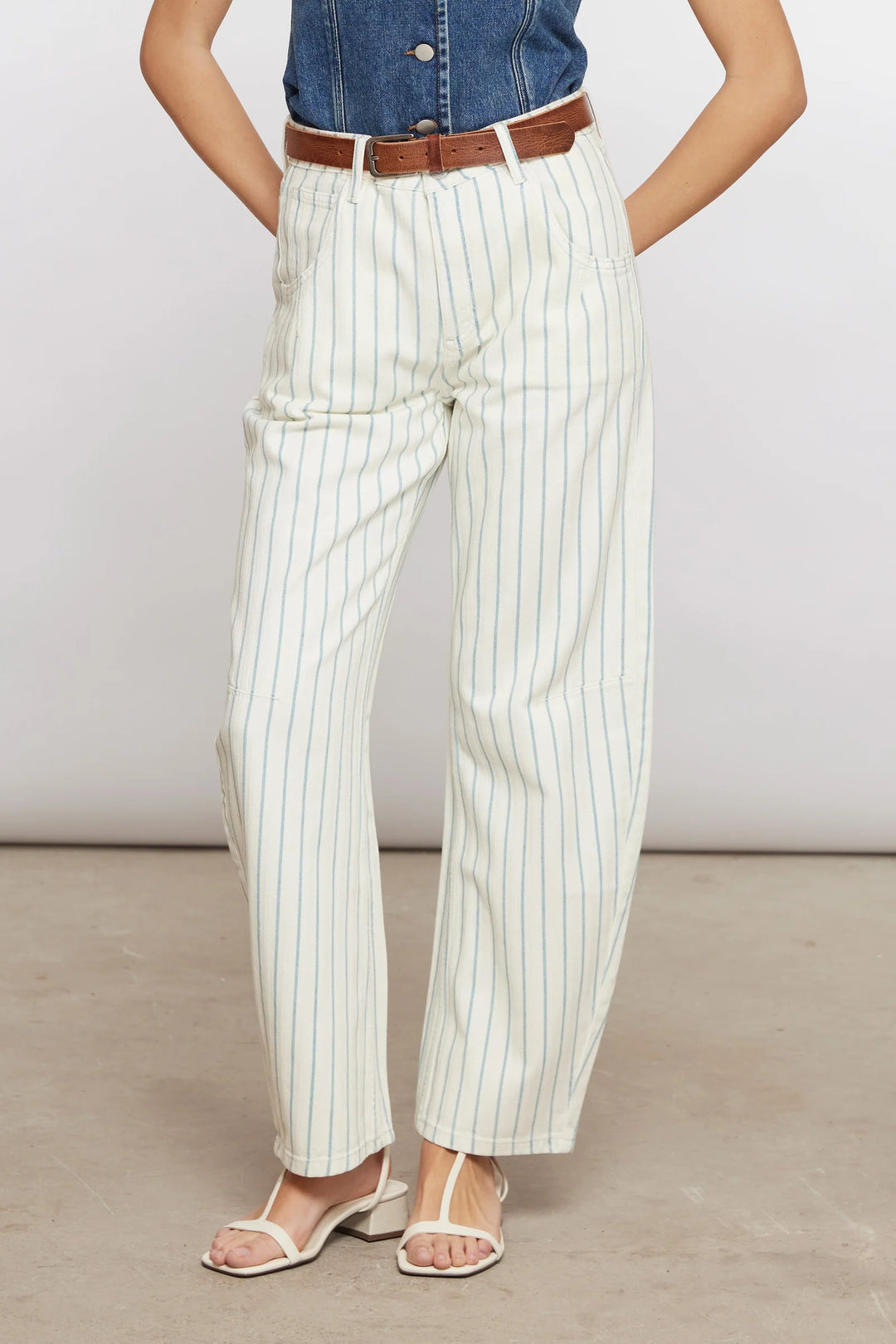 Nina Jeans - Faded Stripe