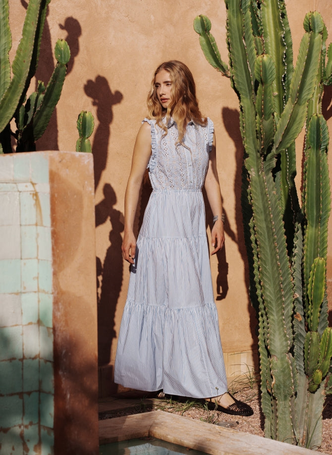 Ossely Dress - Bleu