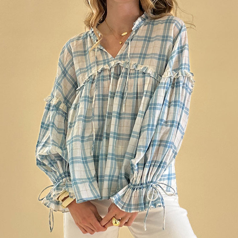 Maloe Blouse Reef & Ecru
