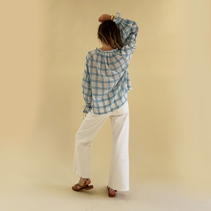 Maloe Blouse Reef & Ecru