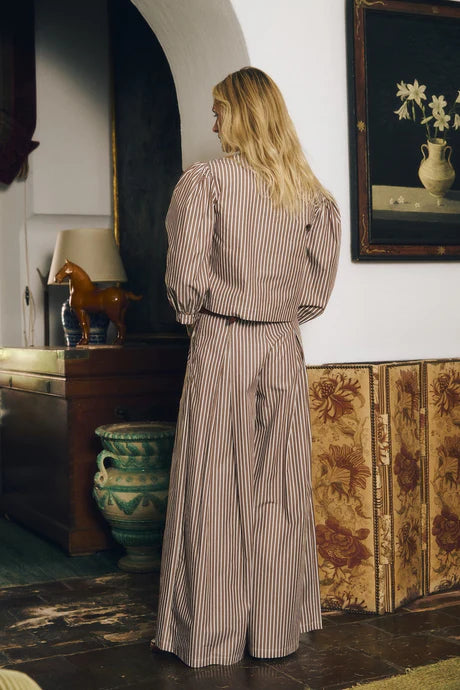 Palladio Pants - Brown Stripes