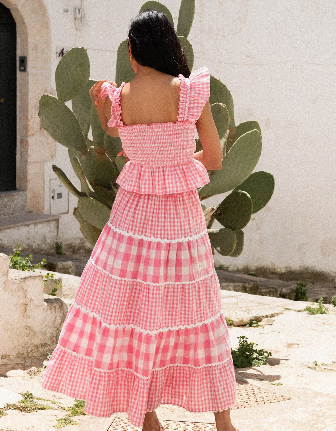 Kolkata Top - Candyfloss Gingham