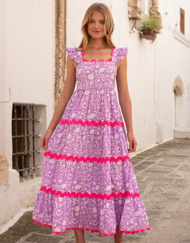Xanthe Dress - Lilac Begonia