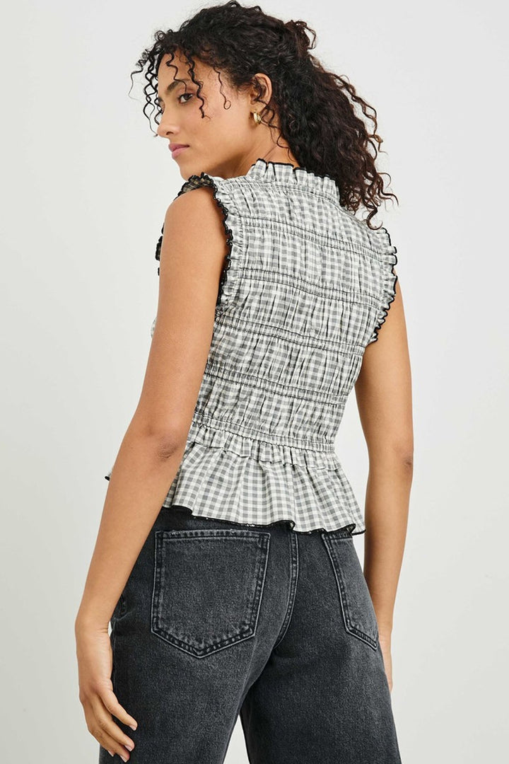 Martine - Ivory Jet Gingham
