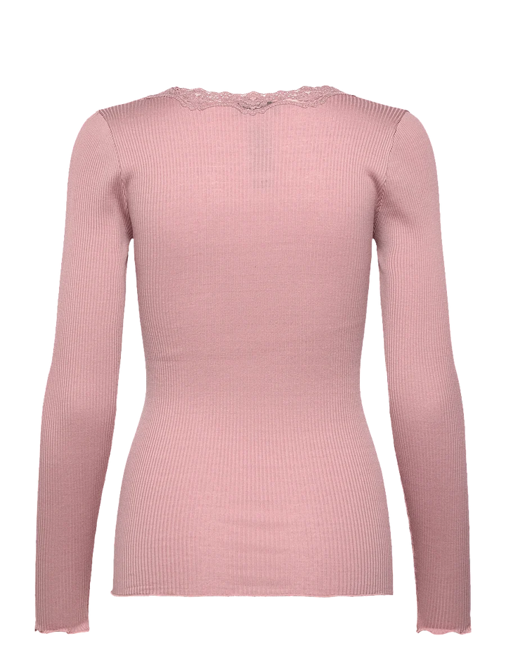 5369 Babette Silk LS U-Neck - Woodrose