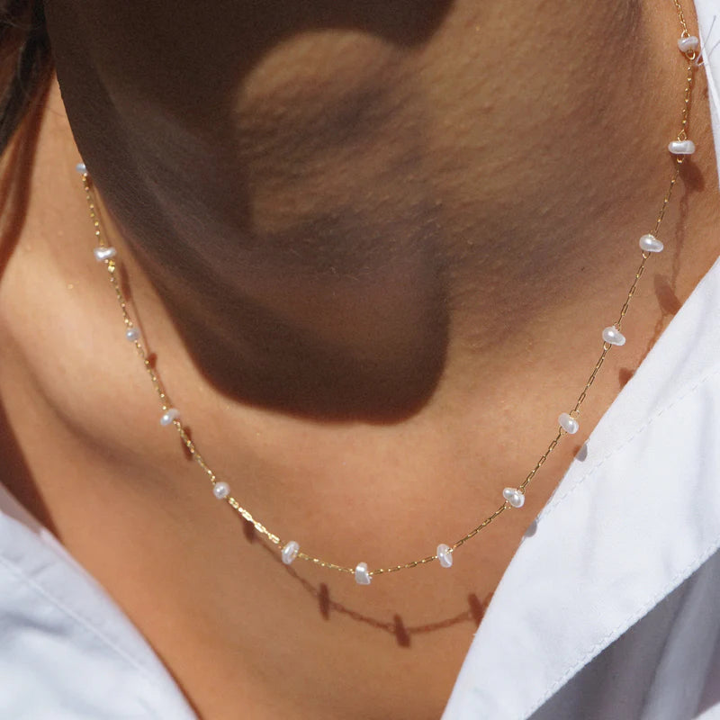 ORE29434 Pearl Necklace Gold