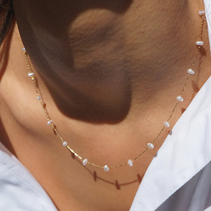 ORE29434 Pearl Necklace Gold