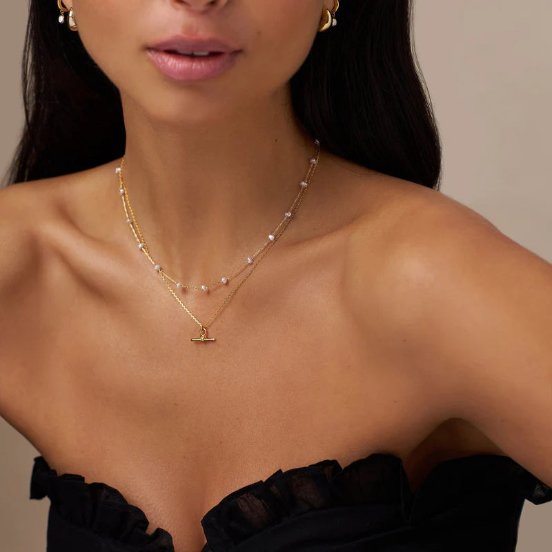 ORE29434 Pearl Necklace Gold