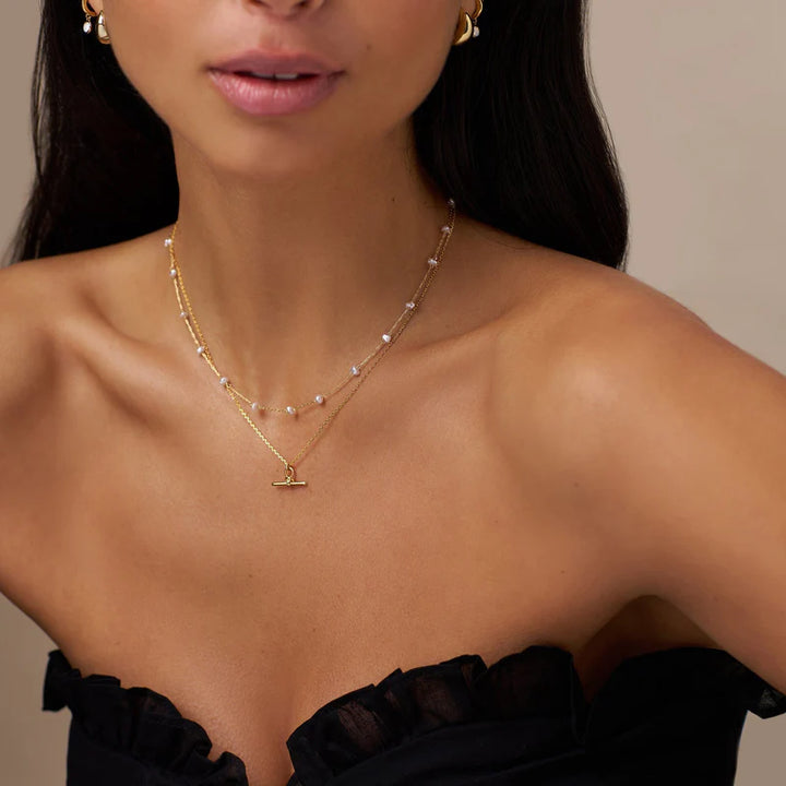 ORE29434 Pearl Necklace Gold