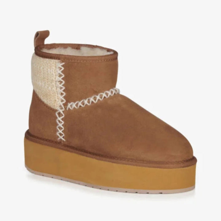 Stinger Knit Flatform - Chestnut
