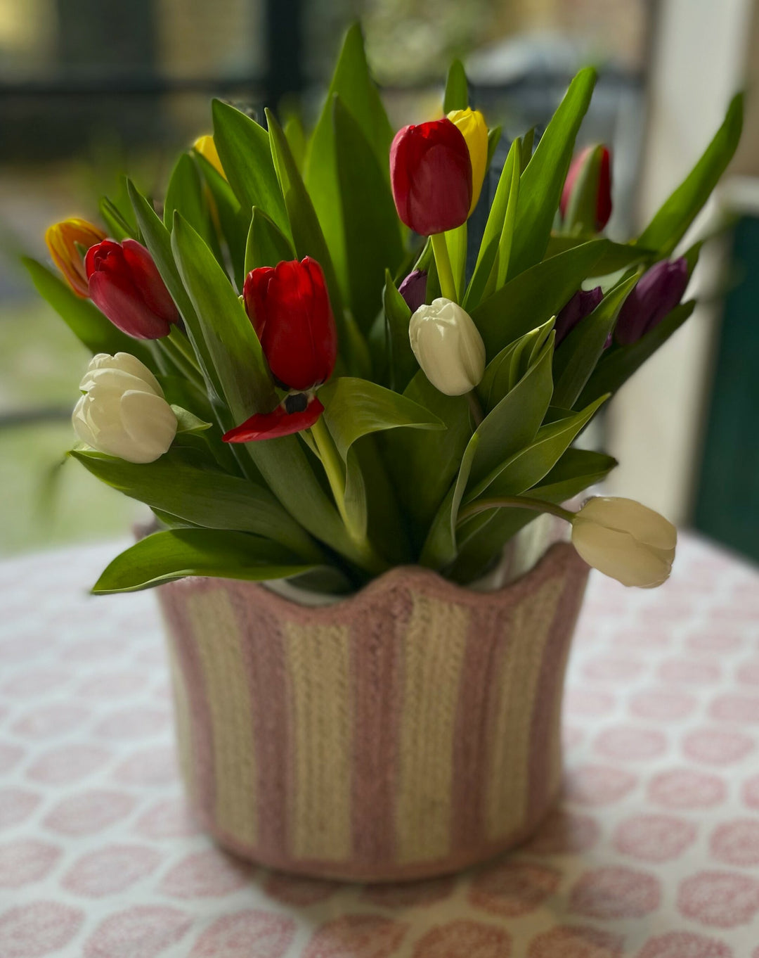 Tulip Basket - Flamingo