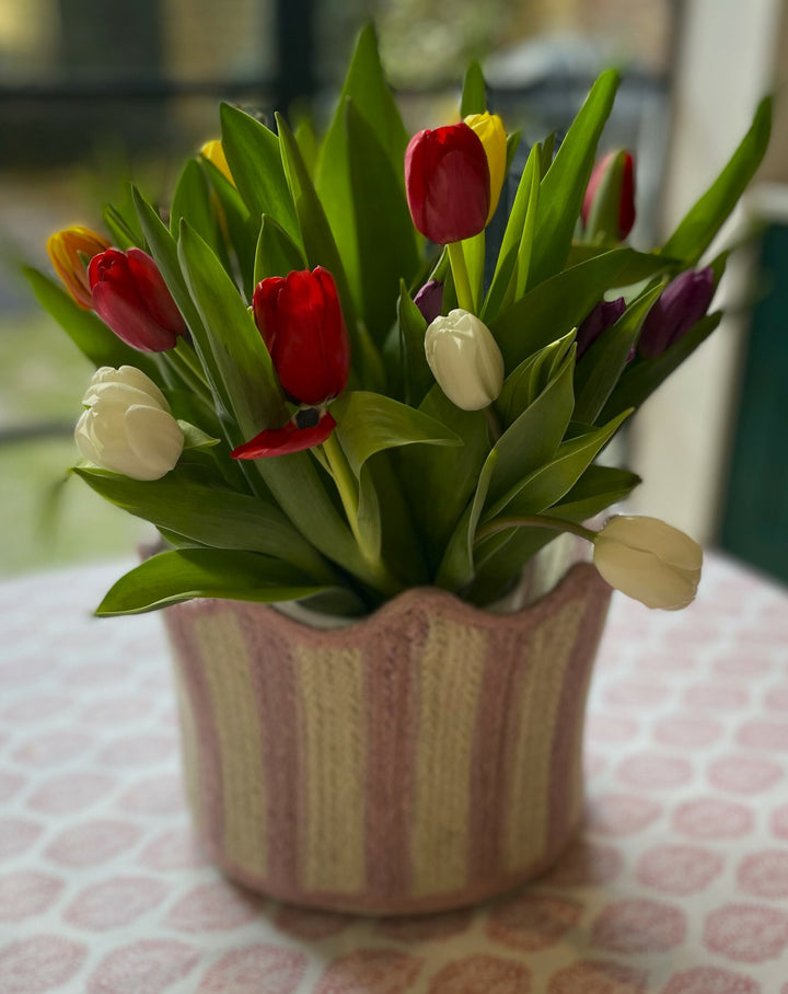 Tulip Basket - Flamingo