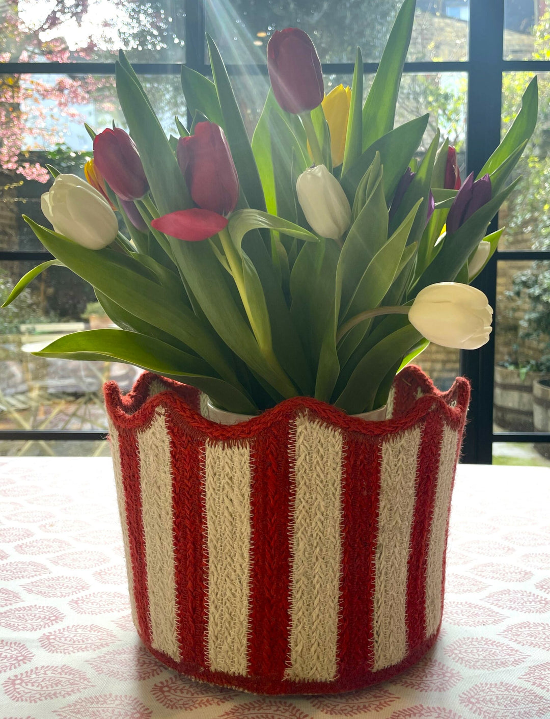 Tulip Basket - Red