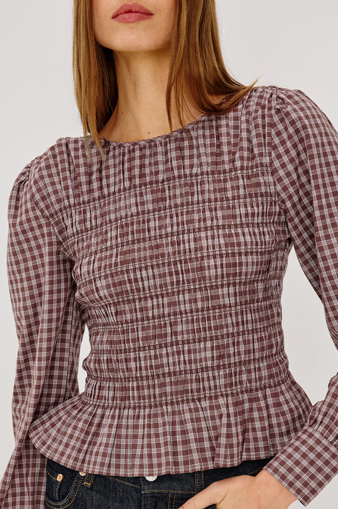 Tabi Blouse - Rust Rose